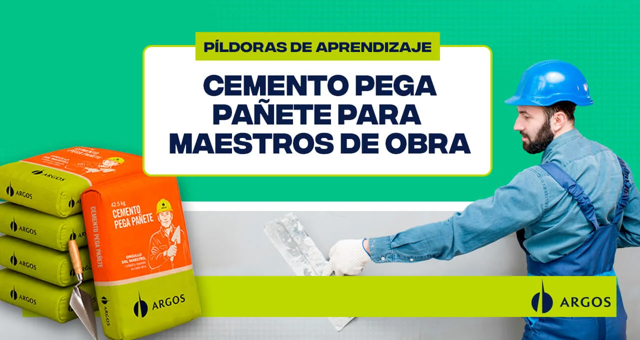 Píldora de aprendizaje 'Cemento Pega Pañete para Maestros de Obra': contenido educativo de alto impacto visual diseñado para transferir buenas prácticas técnicas en campo.