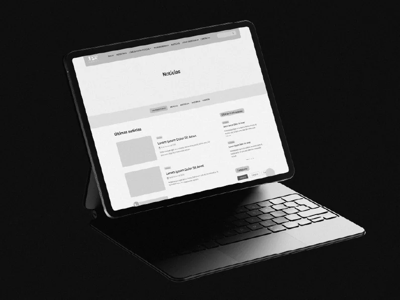 Visualización del entorno de diseño UI/UX de una aplicación móvil a la medida adaptada a la marca del cliente.