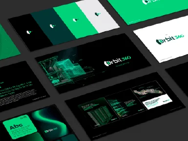 Mockup interactivo de un Manual de Marca digital mostrando la correcta aplicación de logotipos en entornos físicos y móviles.